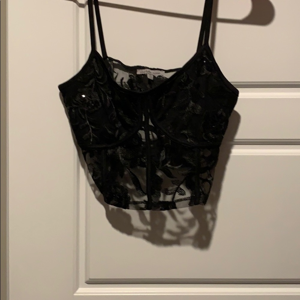 Black crop top